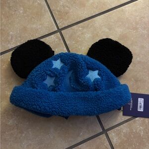 Blue and Black Starry Ear Hat